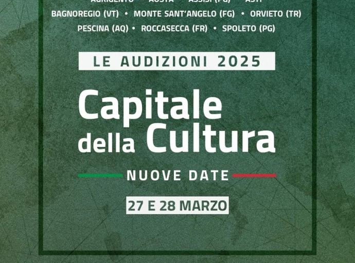 ASTI CAPITALE DELLA CULTURA 2025:&quot;DOMANI LA DIRETTA SULL'AUDIZIONE DELLA CANDIDATURA IN DIRETTA ALLE ORE 15:15&quot;